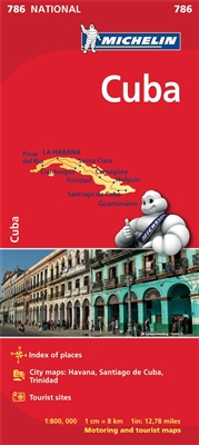 Cuba Travel & Road map. Updated regularly, Michelin National Map Cuba will give you an overall picture of your journey thanks to its clear and accurate mapping scale 1:800,000. Our map will help you easily plan your safe and enjoyable journey in Cuba than