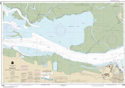 NOAA Chart 18666. Nautical Chart of Suisun Bay - Middle Ground to New York Slough. NOAA charts portray water depths, coastlines, dangers, aids to navigation, landmarks, bottom characteristics and other features, as well as regulatory, tide, and other info