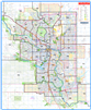 Calgary Detailed Postal Codes Wall Map. This detailed base map of Calgary and the surrounding region with the FSA or Forward Sortation Areas, meaning the first three digits of the postal code. This map is easy to read and shows primary and secondary roads