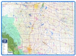 Central Alberta Regional Wall Map. This regional road map of Central Alberta is a current map with parks, places (cities, towns, villages and hamlets), highways, major roads, township and range roads, First Nations and Metis Settlements, Counties, MD's (