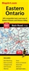 Eastern Ontario Travel & Road Map. This map includes Bancroft, Hawkesbury, Smith falls, Cornwall, Peterborough, Kingston, Brockville, Oshawa and Bellevile. This beautiful city road map is in full color with detailed road networks to help you commute throu