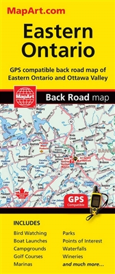 Eastern Ontario Travel & Road Map. This map includes Bancroft, Hawkesbury, Smith falls, Cornwall, Peterborough, Kingston, Brockville, Oshawa and Bellevile. This beautiful city road map is in full color with detailed road networks to help you commute throu