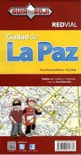 La Paz Mexico - City Street map. This is a very detailed folded street map by Guia Roji at 1:20,000 scale. It includes an inset of La Paz Centro as well as Ensenada of La Paz and the Bahia de La Paz.