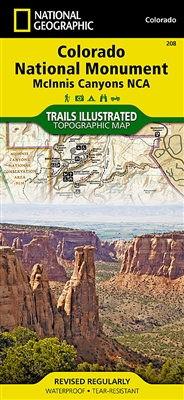 208 Colorado National Monument McInnis Canyons National Conservation Area National Geographic Trails Illustrated