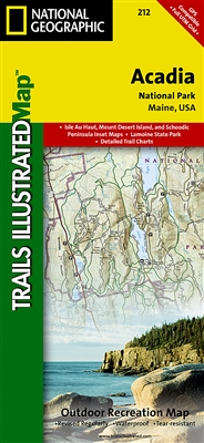 212 Acadia National Park National Geographic Trails Illustrated