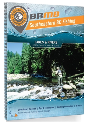 Fishing Mapbook Southeastern British Columbia.  Covers the areas of Cranbrook, Creston, Fernie, Golden, Grand Forks, Invermere, Kaslo, Kelowna, Nakusp, Nelson, Osoyoos, Princeton, Penticton, Revelstoke, Trail and Vernon. The lake depth charts and river ma