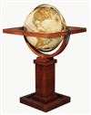 Frank Lloyd Wright 16 Inch World Globe. This globe stand is an authentic reproduction from a drawing found in the Frank Lloyd Wright Foundation archives. It is an unidentified concept for one of the Prairie Homes that Mr. Wright designed in the early 1900