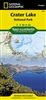 Crater Lake National Park Trail & Road map.  This two-sided map includes Mazama Village, Crater Lake National Park in its entirety, portions of Umpqua National Forest, Rogue River National Forest, Winema National Forest, and Sky Lakes Wilderness, and Moun