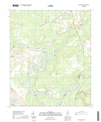 Aliceville South Alabama - 24k Topo Map