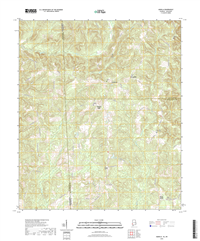 Aquilla Alabama - Mississippi - 24k Topo Map