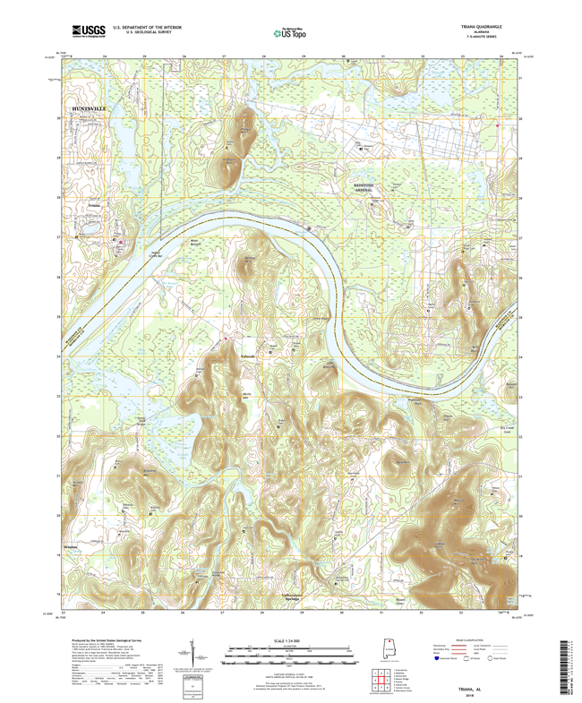 Triana Alabama - 24k Topo Map