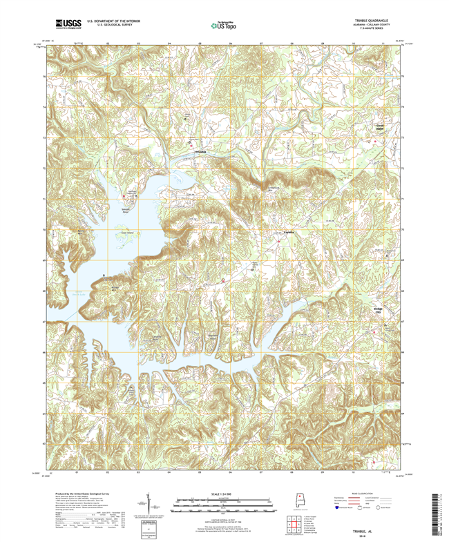 Trimble Alabama - 24k Topo Map