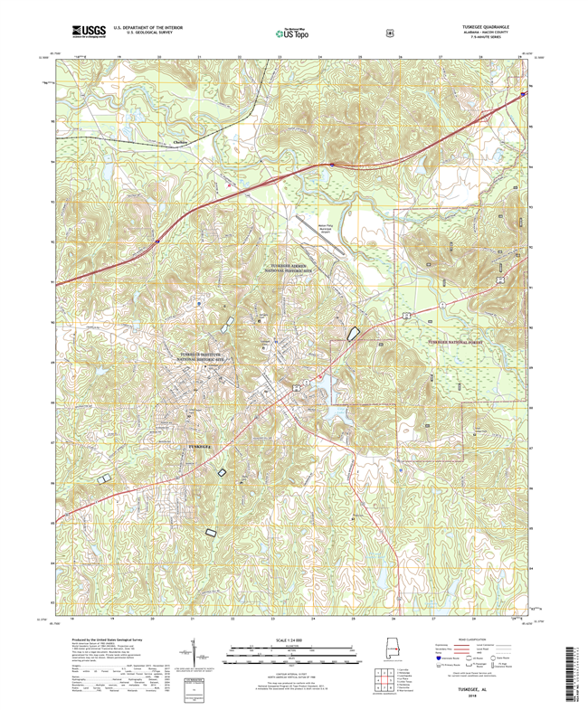 Tuskegee Alabama - 24k Topo Map