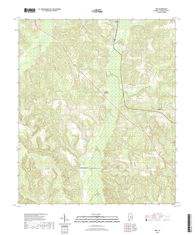 Vida Alabama - 24k Topo Map