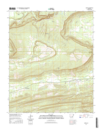 Adona Arkansas - 24k Topo Map