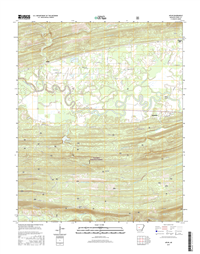 Aplin Arkansas - 24k Topo Map