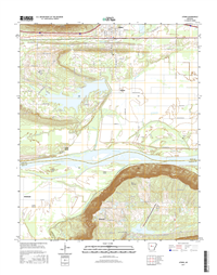 Atkins Arkansas - 24k Topo Map