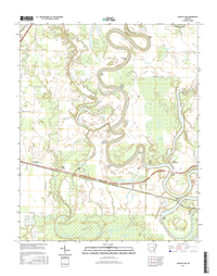 Augusta SW Arkansas - 24k Topo Map