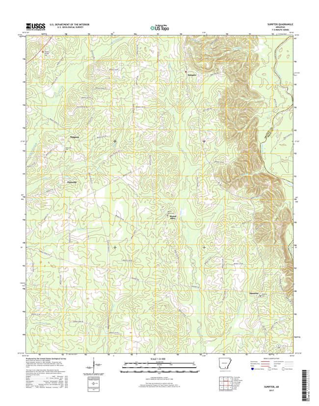 Sumpter Arkansas - 24k Topo Map