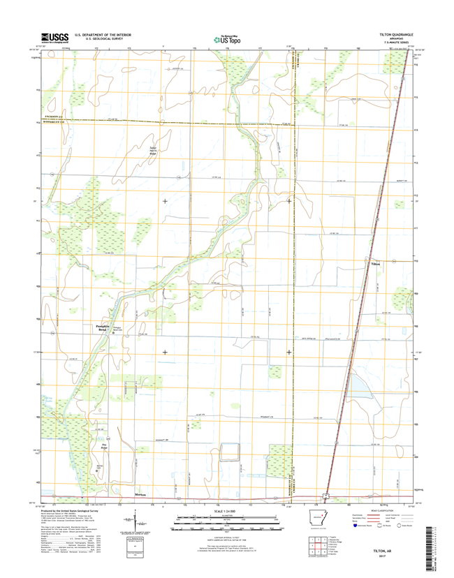 Tilton Arkansas - 24k Topo Map