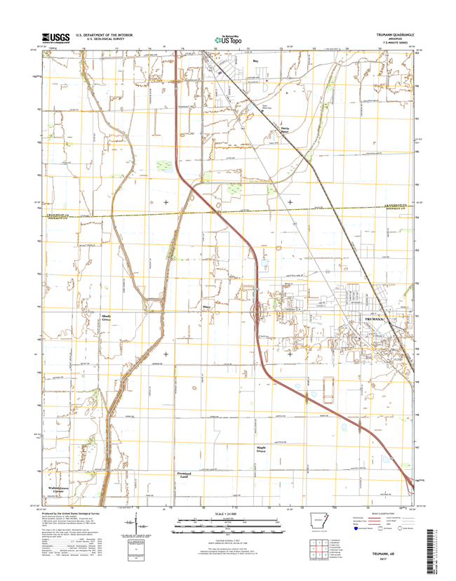 Trumann Arkansas - 24k Topo Map