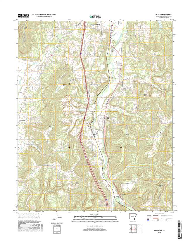 West Fork Arkansas - 24k Topo Map