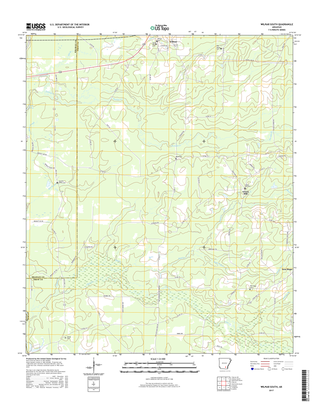 Wilmar South Arkansas - 24k Topo Map