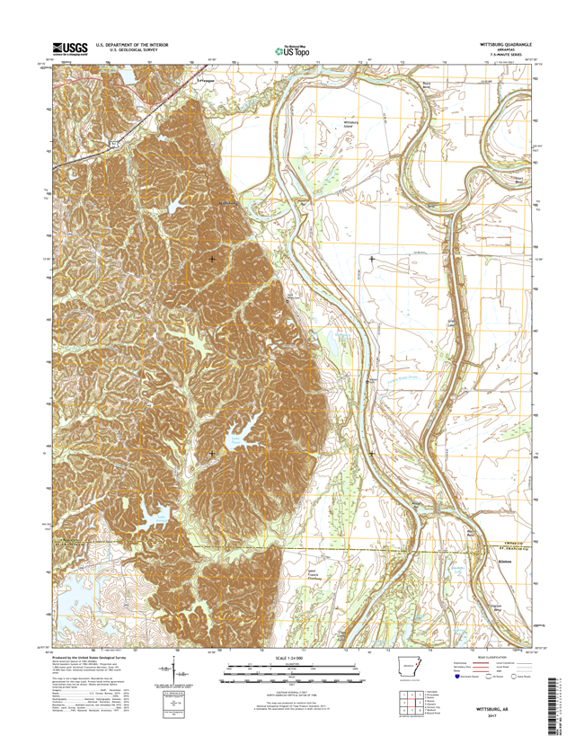 Wittsburg Arkansas - 24k Topo Map