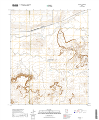 Adamana Arizona - 24k Topo Map
