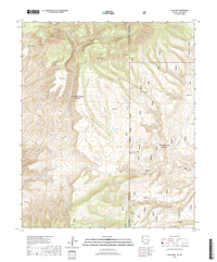 Alma Mesa Arizona - New Mexico - 24k Topo Map