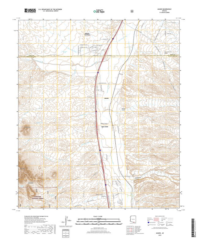 Amado Arizona - 24k Topo Map