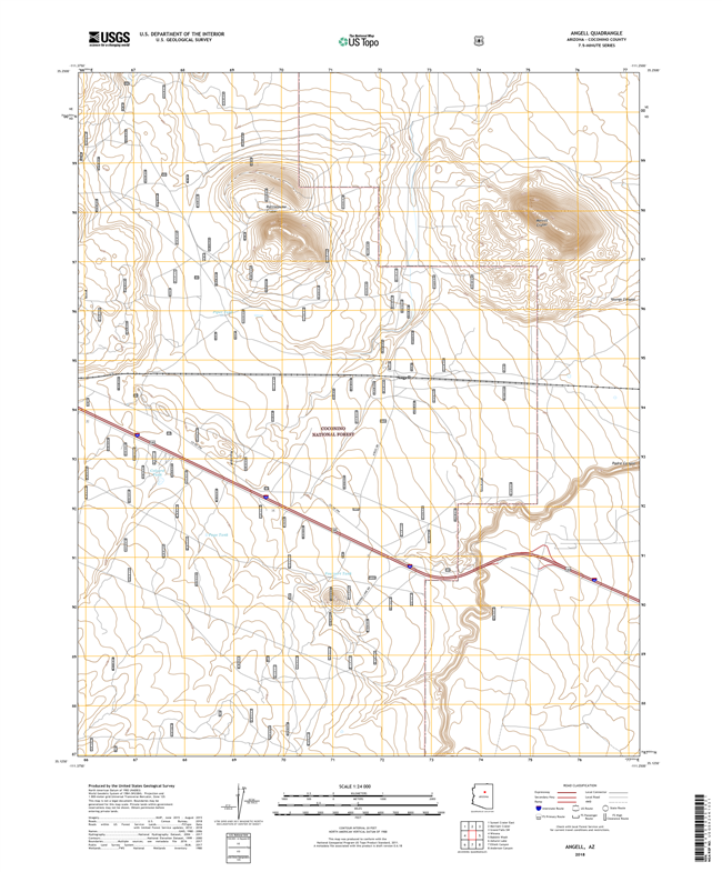 Angell Arizona - 24k Topo Map