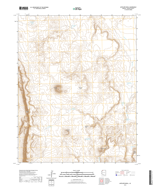 Antelope Knoll Arizona - 24k Topo Map