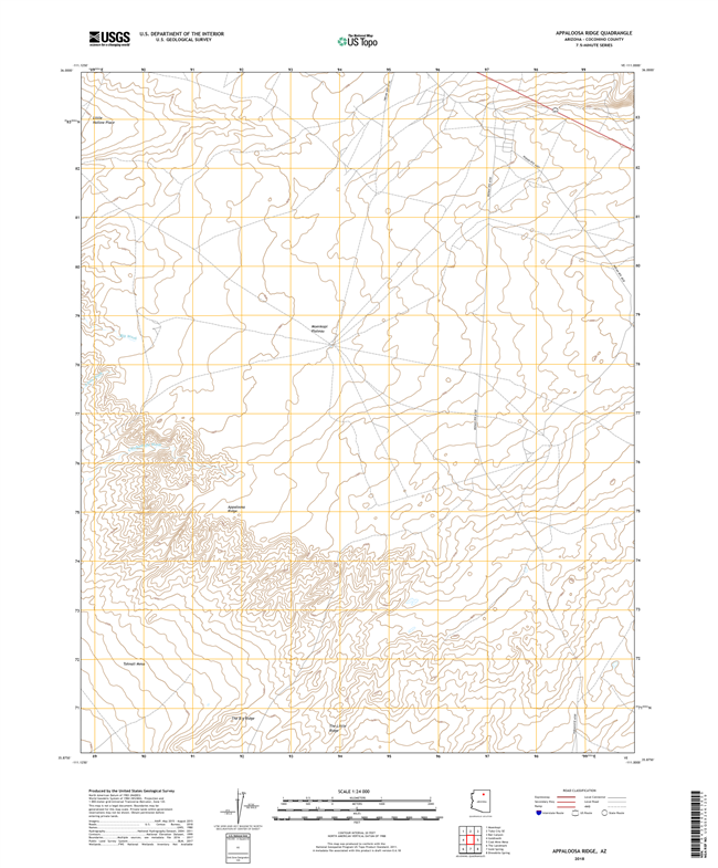 Appaloosa Ridge Arizona - 24k Topo Map