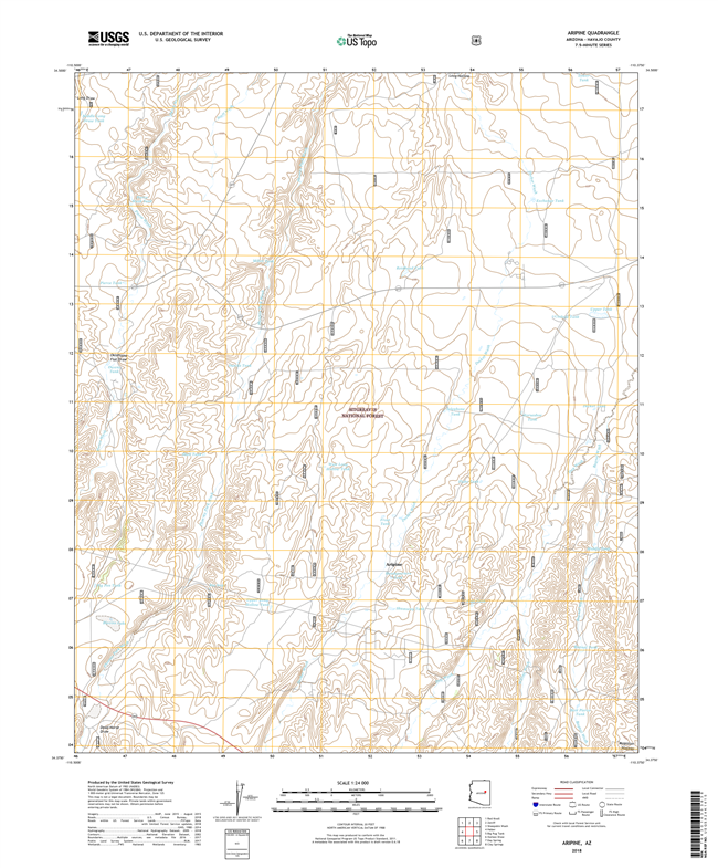 Aripine Arizona - 24k Topo Map