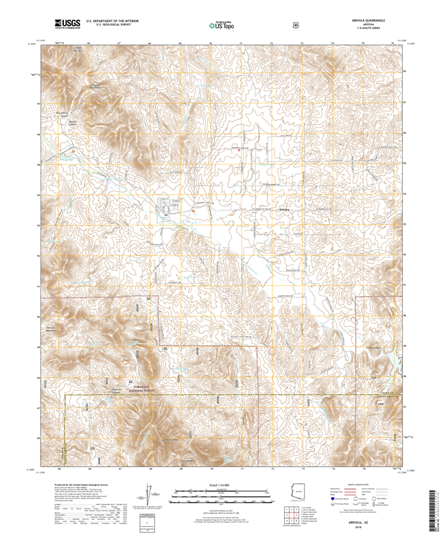 Arivaca Arizona - 24k Topo Map