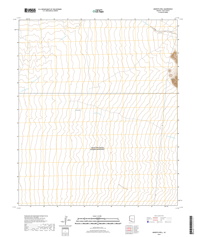 Armenta Well Arizona - 24k Topo Map