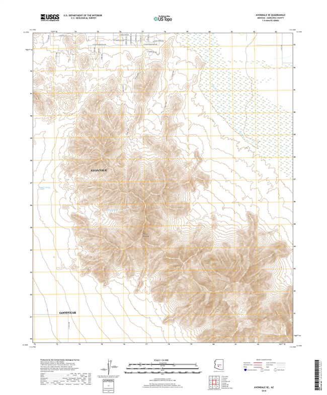 Avondale SE Arizona - 24k Topo Map