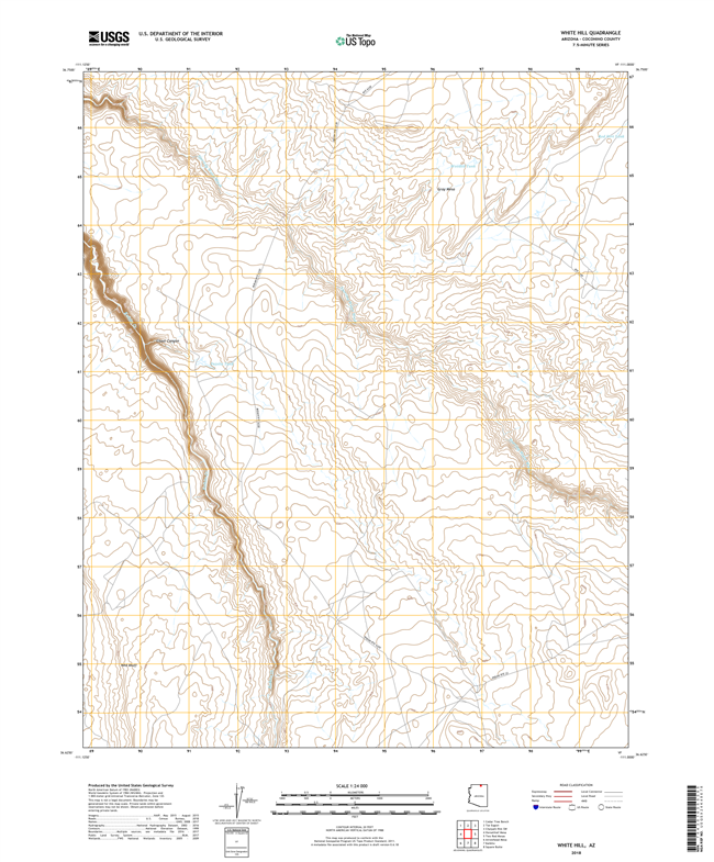 White Hill Arizona - 24k Topo Map