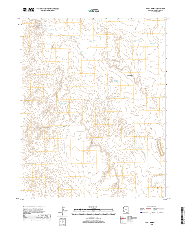 White Pockets Arizona - 24k Topo Map