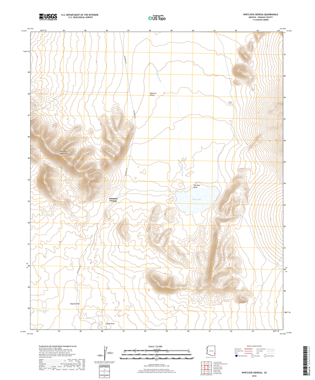 Whitlock Cienega Arizona - 24k Topo Map