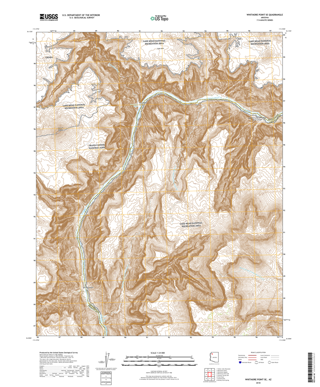 Whitmore Point SE Arizona - 24k Topo Map