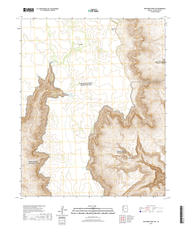 Whitmore Point SW Arizona - 24k Topo Map