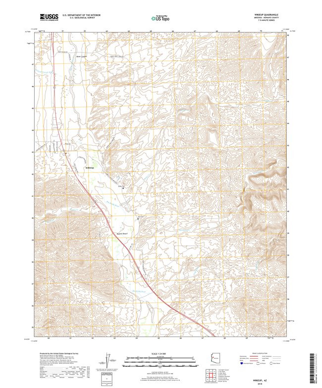 Wikieup Arizona - 24k Topo Map