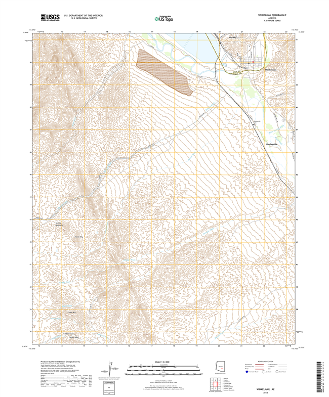 Winkelman Arizona - 24k Topo Map