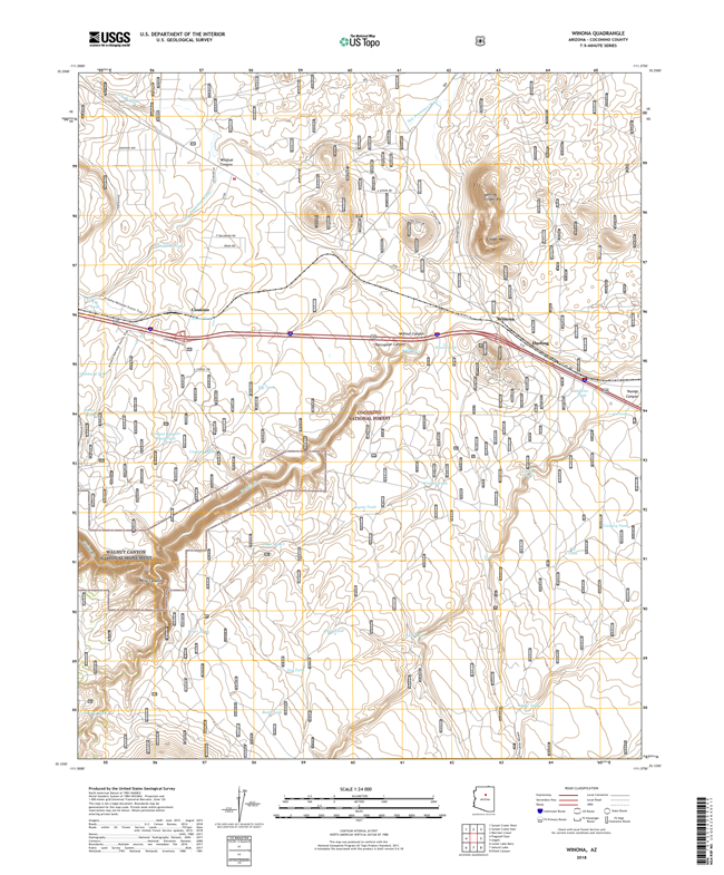 Winona Arizona - 24k Topo Map