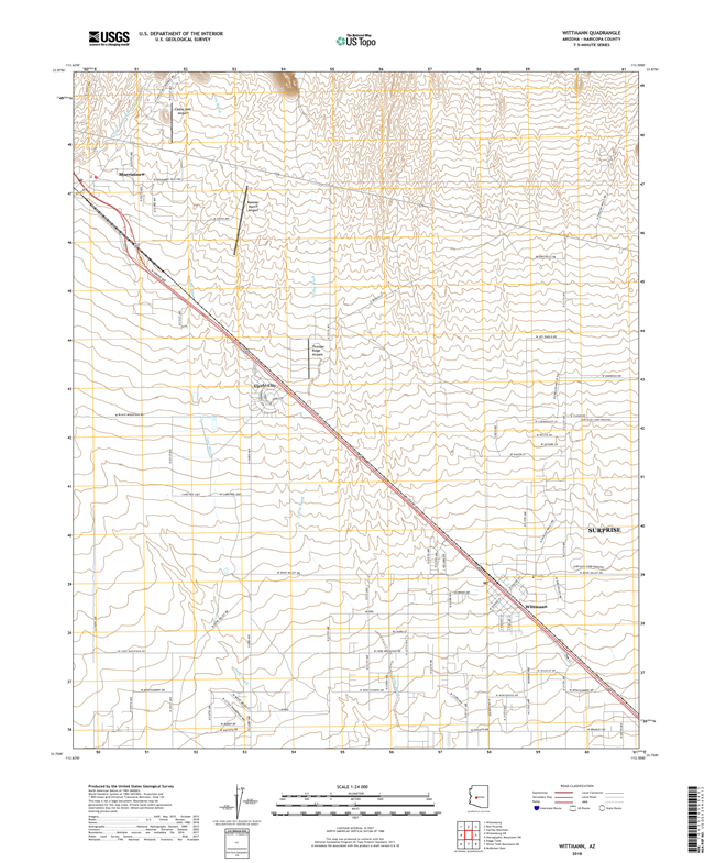 Wittmann Arizona - 24k Topo Map