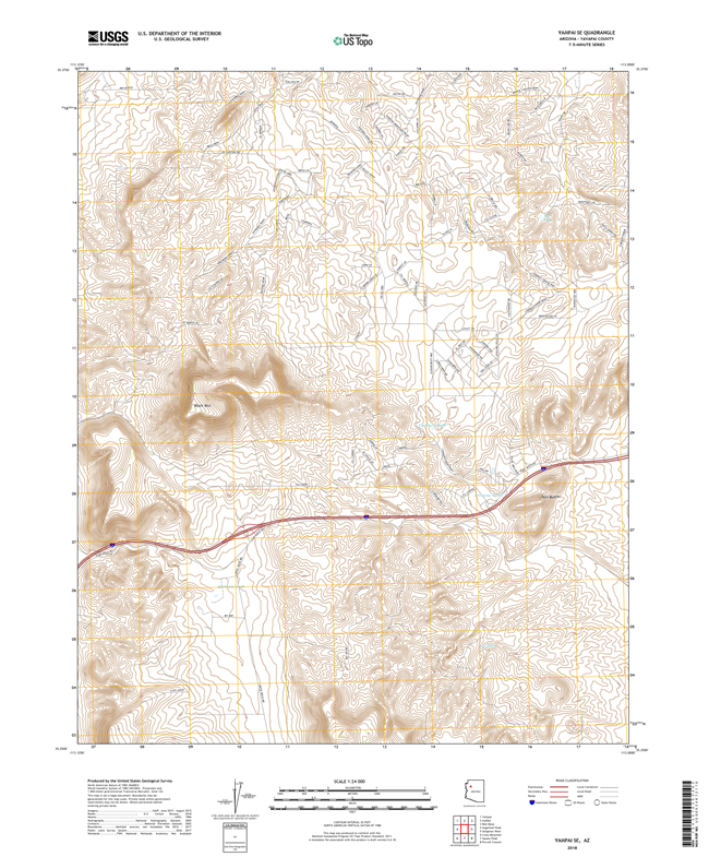 Yampai SE Arizona - 24k Topo Map