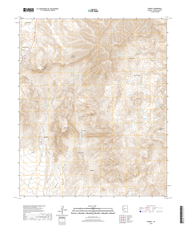 Yarnell Arizona - 24k Topo Map