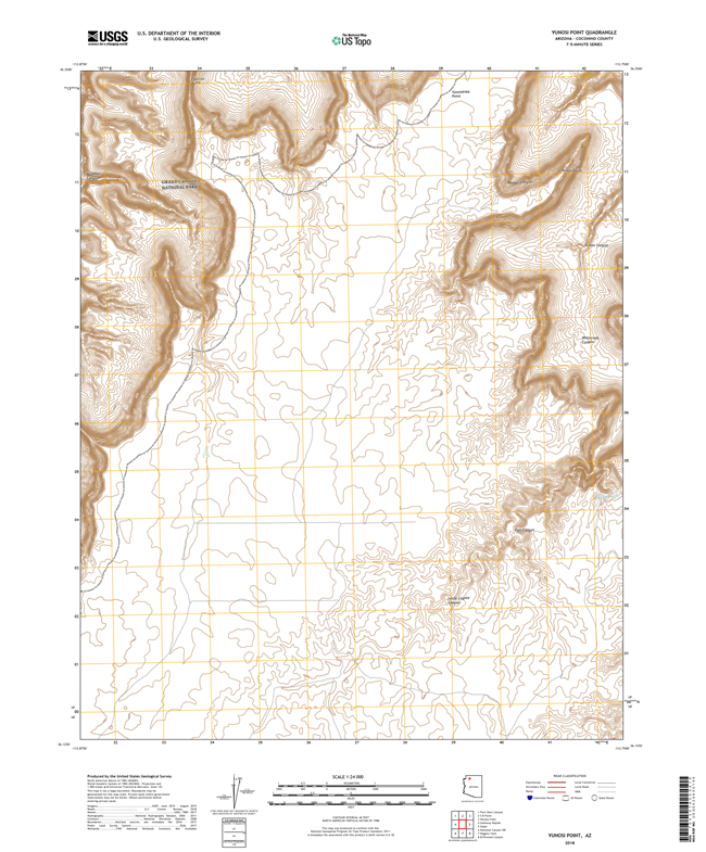 Yunosi Point Arizona - 24k Topo Map